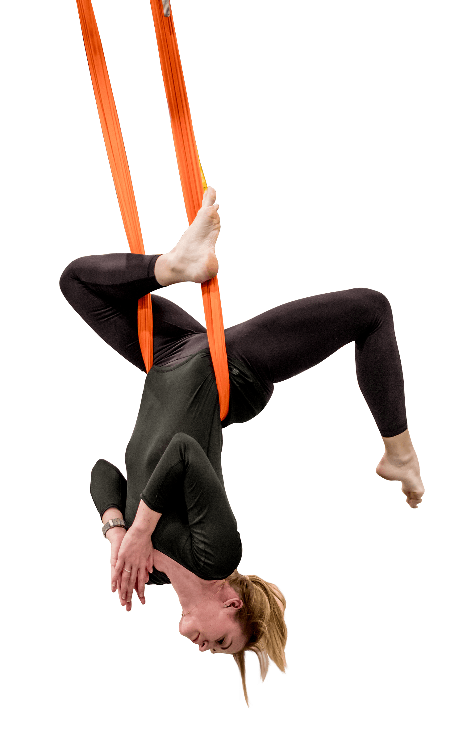 Aerial Yoga Beginner's Class  5 Pose Open Hammock Flow 